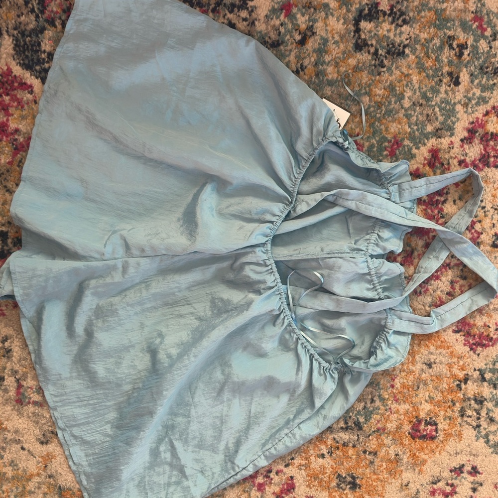 🩵 Free People Romper Pajamas. Light Blue. NWT. 🩵 - Picture 10 of 14